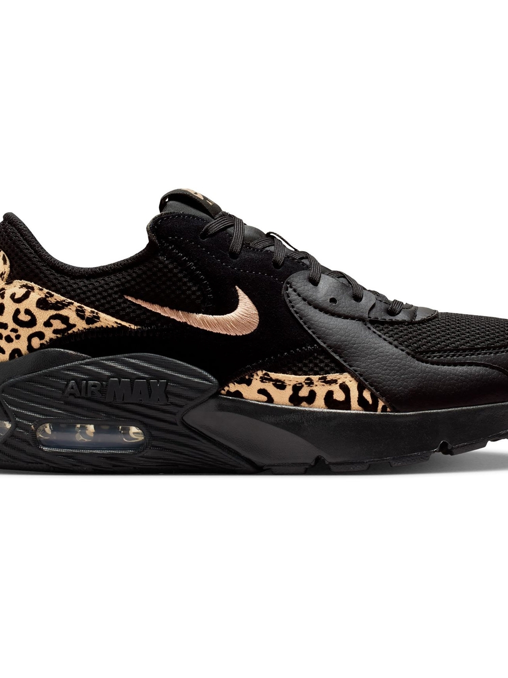 ​🐆 Nike Air Max Excee "Leopard Print" Black & Rose Gold NWT🐆s